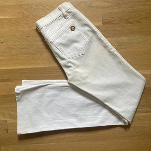 Tory Burch - White Denim Classic Boot Cut - Size 26